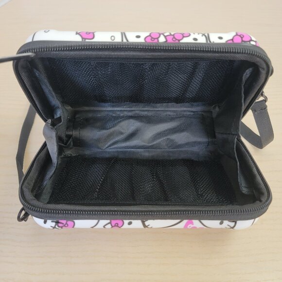 Hello Kitty Sanrio Hard Case Pink White Handbag Crossbody Bag Adjustable Strap - Picture 5 of 11